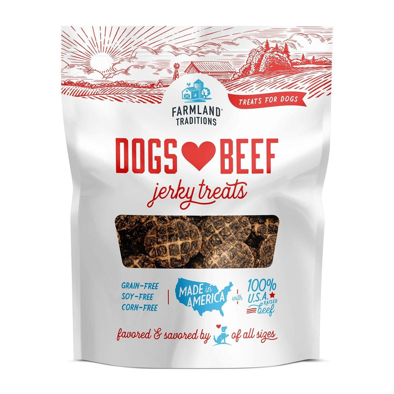 Farmland Traditions Filler Free Dogs Love Beef Premium Jerky Treats for Dogs (13.5 oz.) - 884713000775