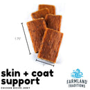 Farmland Traditions Skin & Coat Support Chicken Recipe Jerky for Dogs 4.3 oz - 884713001093