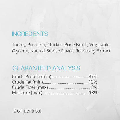 Farmland Traditions Tiny Loves Jerky Trainer Treats for Dogs w/Bone Broth (Turkey & Pumpkin, 16 oz.) - 884713001383