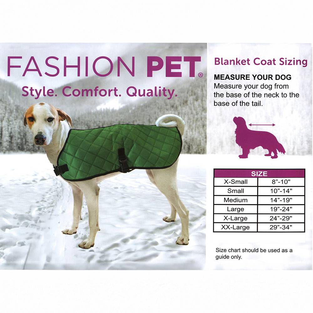 Fashion pet blanket coat size xs dog blanket Hunter green