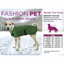 Fashion pet blanket coat size xs dog blanket Hunter green