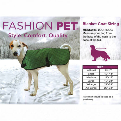 Fashion pet blanket coat size xs dog blanket Hunter green