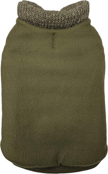 Fashion pet coat dog coat reversible puffy coat olive medium