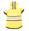 Fashion Pet Dog Rain Jacket With Hood - Yellow - 660204010542