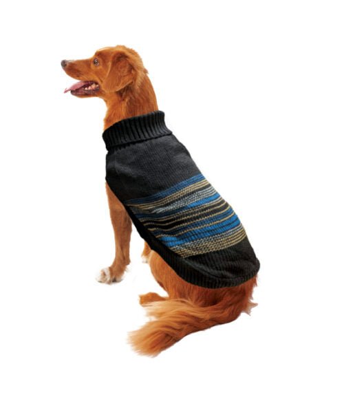 Fashion pet stripes sweater medium