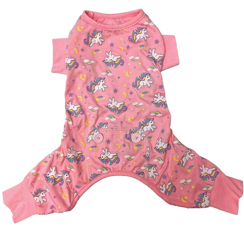 Fashion Pet Unicorn PJ's Dog Pajamas Pink Extra Small - 660204026277