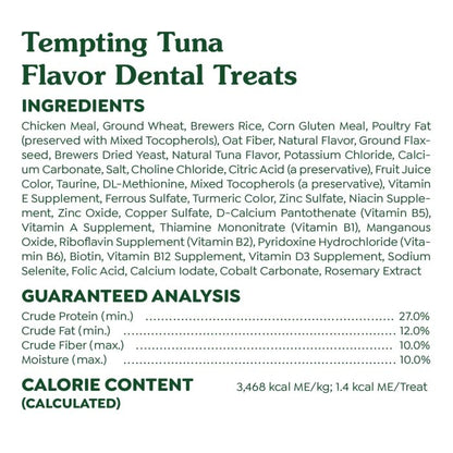 Feline greenies dental treats tuna flavor 9.75 oz