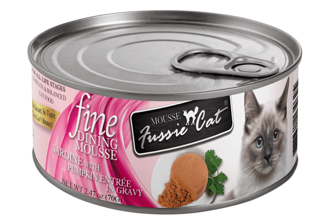 Fine dinning mousse sardine with pumpkin entree in gravy 70g cat food
