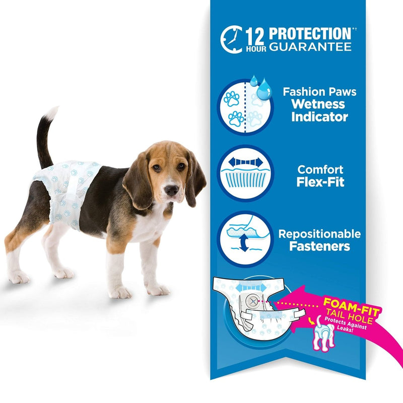 Four Paws Wee - Wee Disposable Dog Diapers - Medium - 12 Count - diapers - 045663972325