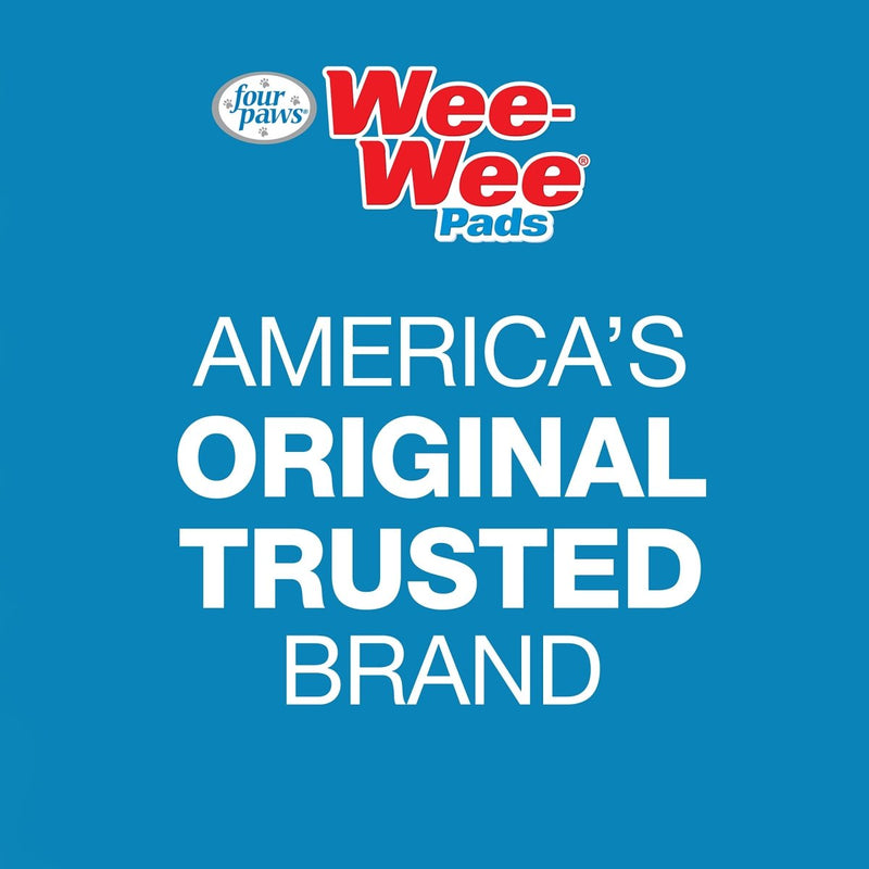 Four Paws Wee - Wee Superior Performance Pee Pads for Dogs - Dog & Puppy Pads for Potty Training - Dog Housebreaking & Puppy Supplies - 22" x 23" - 30 Count - dog pee pads - 045663016302