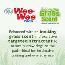 Four Paws Wee - Wee Ultimate Attractant Dog Pee Pads, 22 x 23 - in, Grass Scent, 10 count