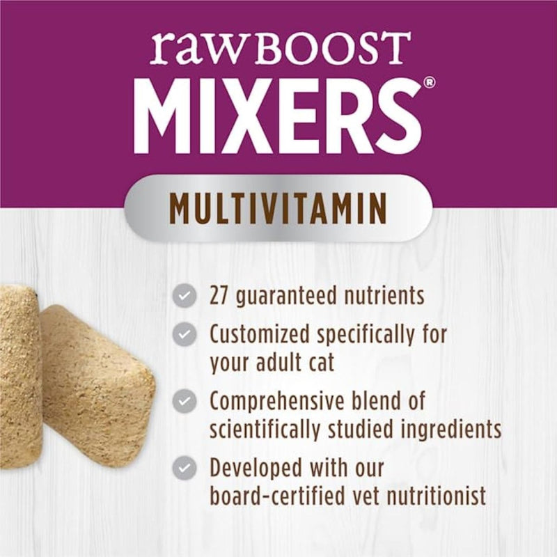 Freeze Dried Raw Boost Mixers Grain Free Multivitamin for Adult Cats Food Topper, 0.75 oz. - freeze dried multivitamins - 769949600664