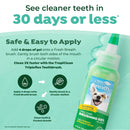 Fresh Breath by TropiClean Brushing Dental & Oral Care Gel for Dogs & Cats | Made in USA | Removes Plaque & Tartar | 2 oz - 645095001329