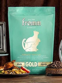 Fromm gold adult cat food 4lbs dry kibble