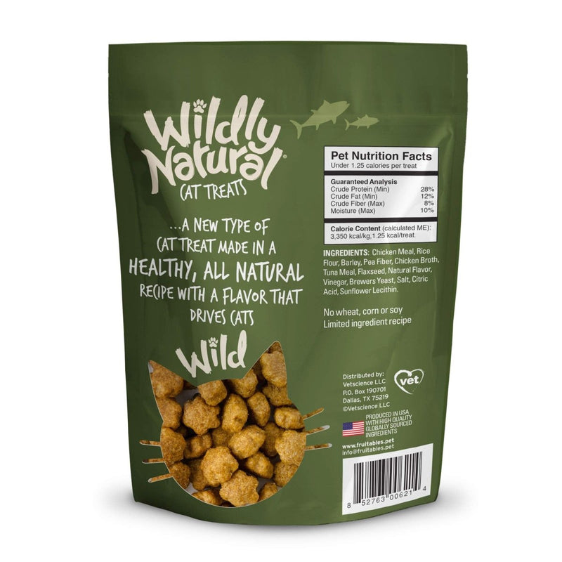 Fruitable Wildly Natural Cat Treats - Salmon Flavor - 2.5 Ounces - pellet food - 852763006207