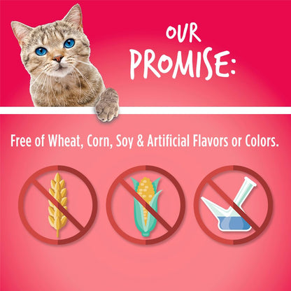 Fruitables Cat Crunchy Treats For Cats – Healthy Low Calorie Packed With Protein Free Of Wheat, Corn And Soy – Made With Real Salmon With Cranberry – 2.5 Ounces