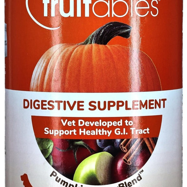 Fruitables Pumpkin Digestive Supplement for Dogs 15 oz Rowdy Archie Pet Shop