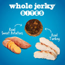 Fruitables Small Dog Treats – Whole Jerky Bites – Healthy Treats – Turkey & Sweet Potato Flavor – 5 Ounces - 895352002730