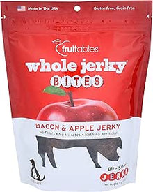 Fruitables whole jerky bites bacon & apple jerky dog treats 12oz