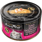 Fussie cat black label tuna with ocean fish formula in gravy