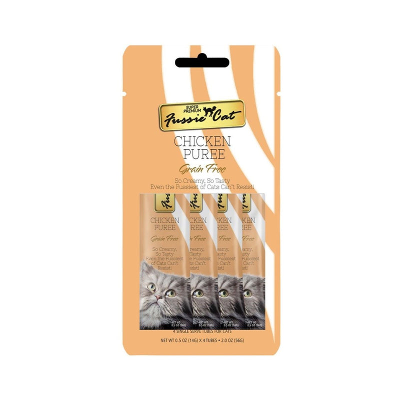 Fussie Cat Chicken Purée Tubes (4pk) - 888641136339