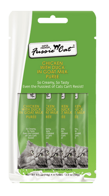 Fussie cat chicken with duck in goat milk purée 4 count