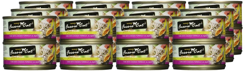 Fussie Cat Grain Free Tuna & Chicken For Cat - 2.8Oz Can - cat food - 888641130504