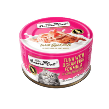 Fussie cat tuna with ocean fish formula in goat milk gravy wet canned cat food 2.47oz