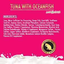 Fussie cat tuna with ocean fish formula in goat milk gravy wet canned cat food 2.47oz