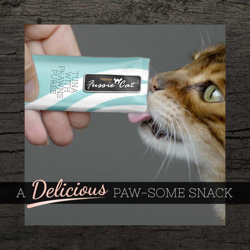 Fussie Cat Tuna with Prawns Puree Cat Food - Semi Moist