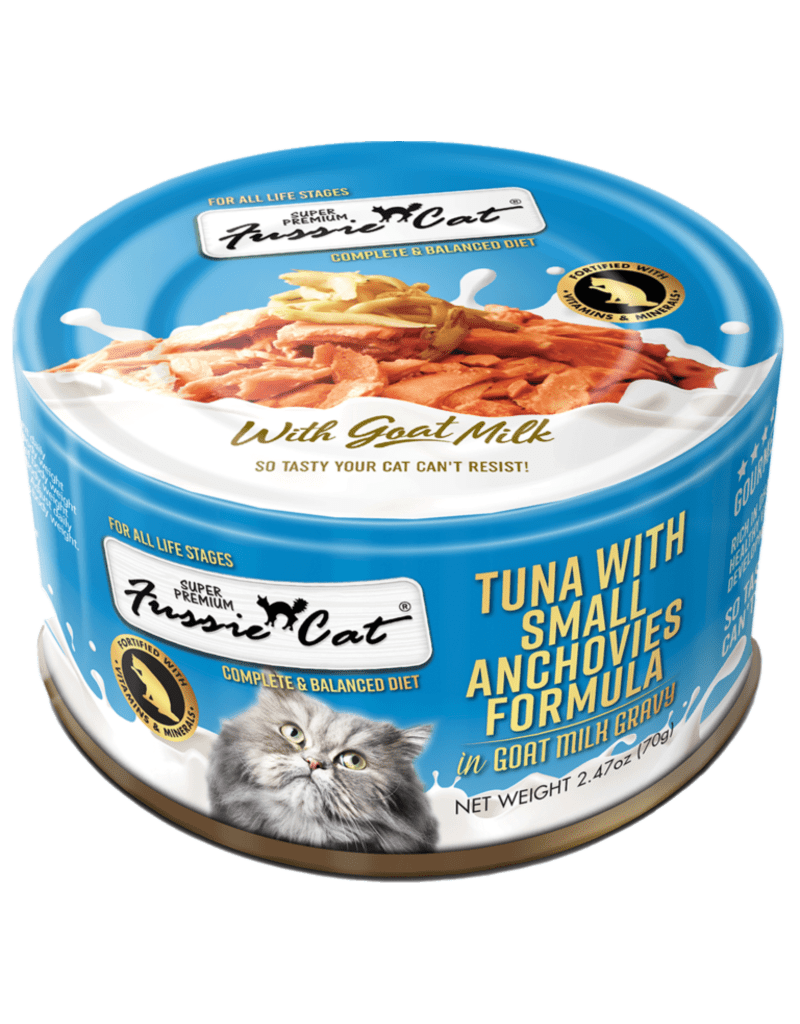 Fussie cat tuna with small anchovies canned food
