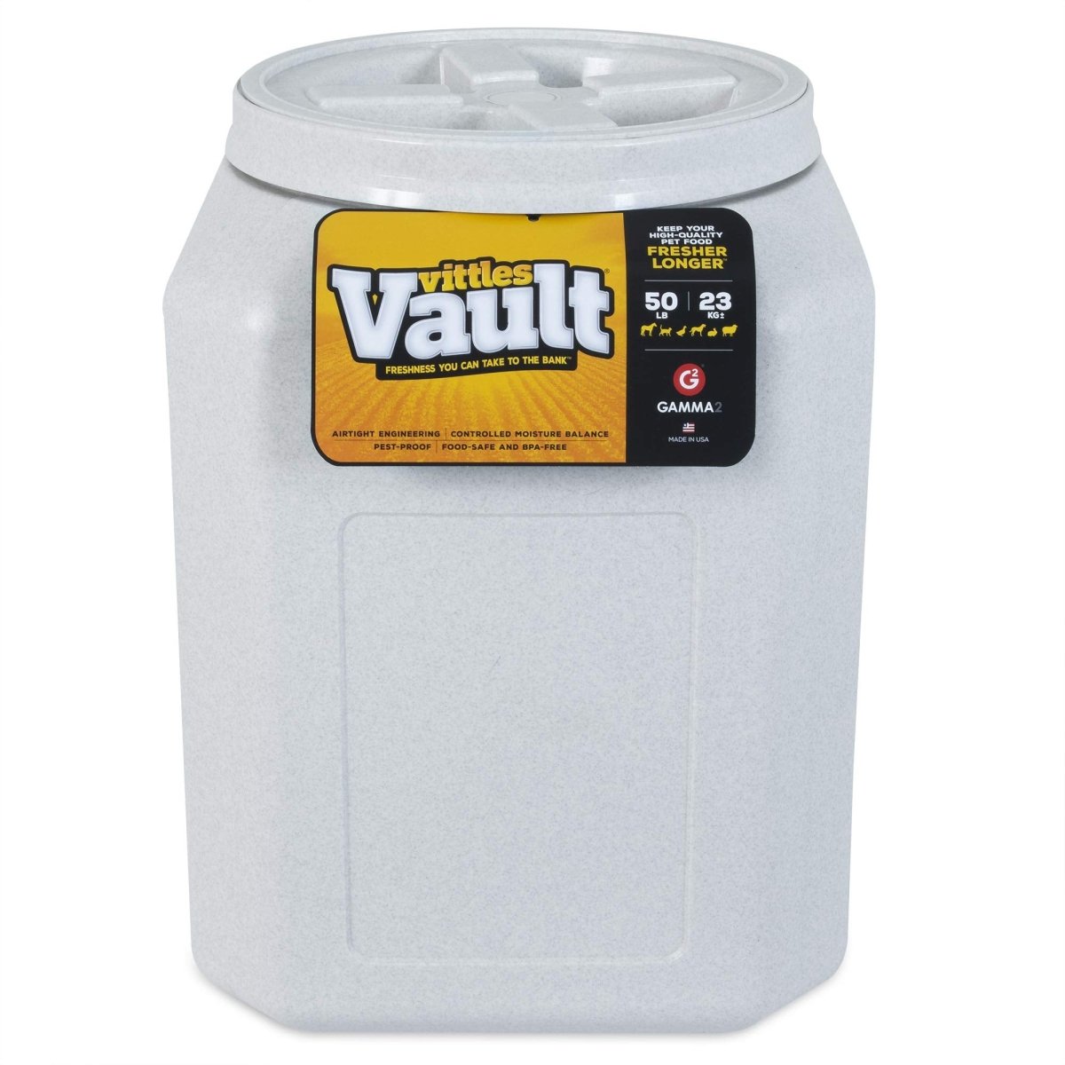 Gamma2 Vittles Vault Dog Food Storage Container For Dogs - Up To 50 Pounds - Dry Pet Food Storage - food storage - 769397142501