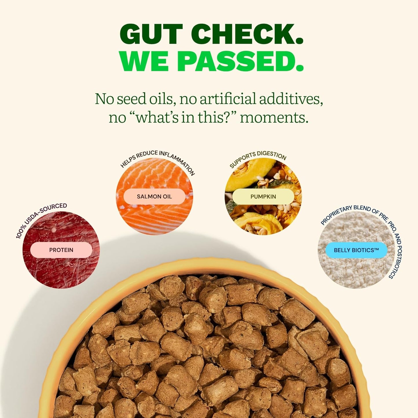 Get Joy Beef Recipe Human - Grade All Life Stages Freeze - Dried Raw Dog Food, 16 - oz bag