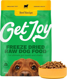 Get Joy Beef Recipe Human - Grade All Life Stages Freeze - Dried Raw Dog Food, 16 - oz bag