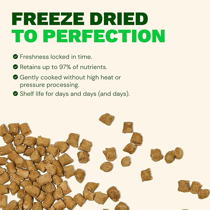 Get Joy Beef Recipe Human - Grade All Life Stages Freeze - Dried Raw Dog Food, 16 - oz bag