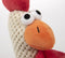 goDog Checkers Skinny Rooster Squeaky Plush Dog Toy, Chew Guard Technology - Brown, Large - 743723708807