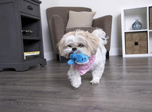 Godog chew guard plush dog toy blue dragon small plush dog toy