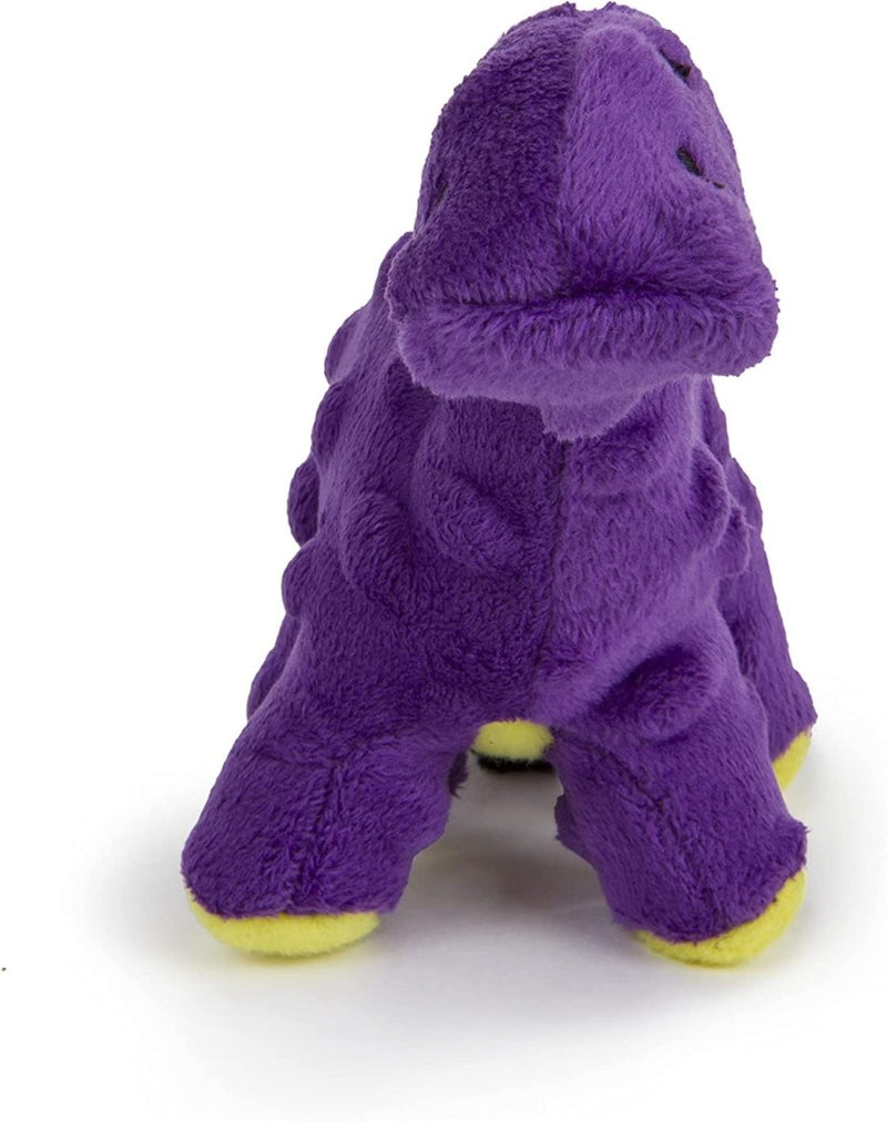 goDog Just For Me Bruto with Chew Guard Technology Plush Dog Toy, Purple, Mini - 743723709392