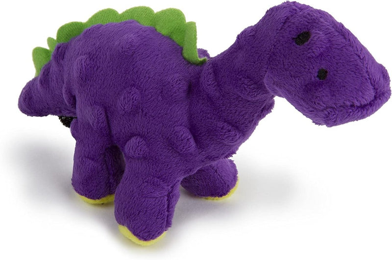 goDog Just For Me Bruto with Chew Guard Technology Plush Dog Toy, Purple, Mini - 743723709392