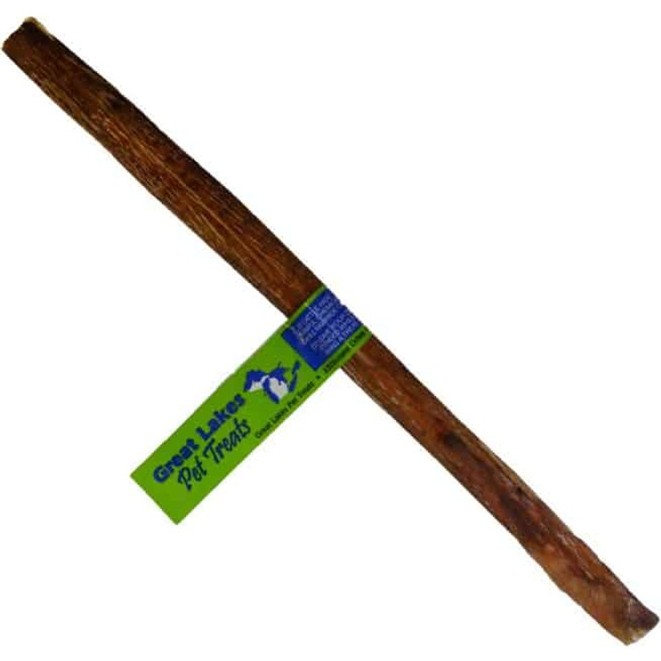 Great Lakes 10 - 12” bully stick beef bone dog treat large