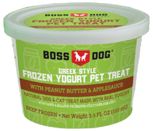 Greek style frozen yogurt pet treat - peanut butter and applesauce