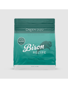 Green juju freeze dried raw diet limited ingredient bison recipe for dogs 14oz