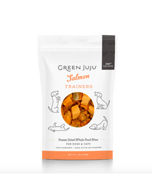 Green juju salmon trainers freeze dried whole food bites 2.5oz dog & cat treats