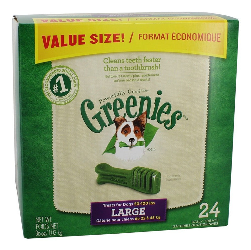 Greenies Canister Dog Treats - 36oz - Large 24ct - 642863101069