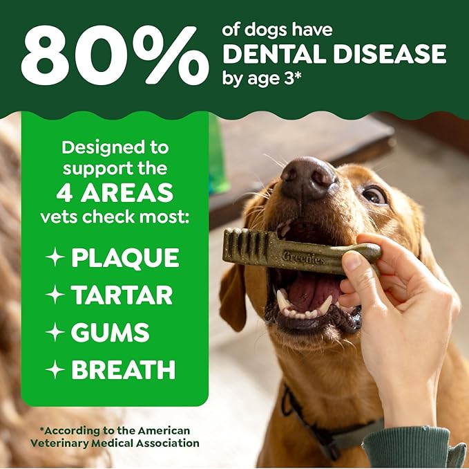 Greenies dental treats puppy 6 months 6 oz