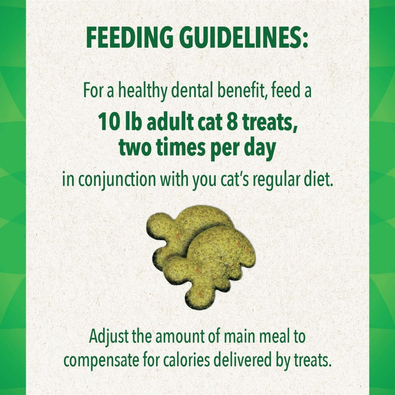 Greenies Feline Adult Natural Dental Care Cat Treats - Oven Roasted Chicken - 2.1oz Pouch - cat treat - 642863111303