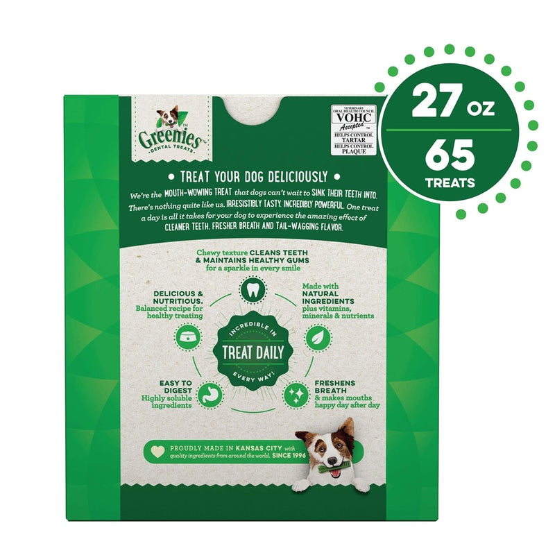 Greenies Original Teenie Natural Dental Care Dog Treats - 27 oz. 96 Counts - 642863041334