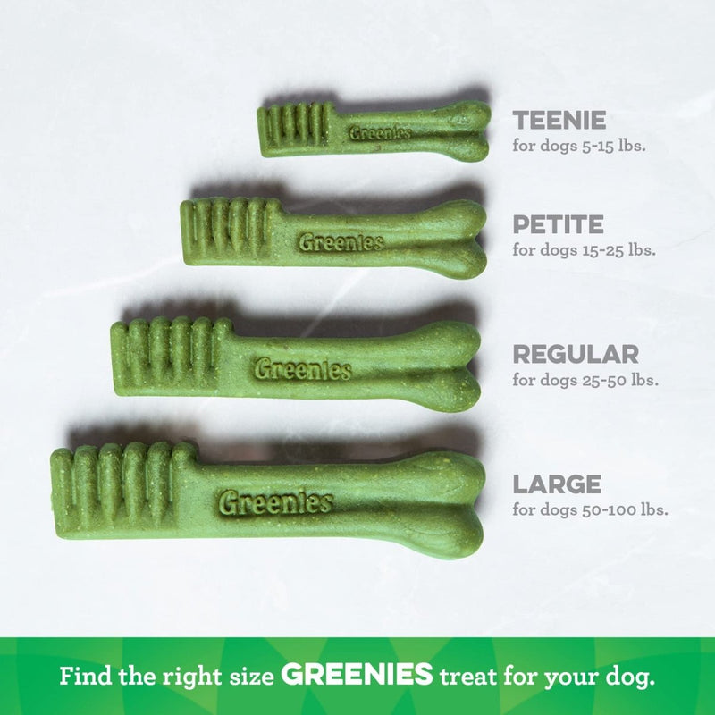 Greenies Original Teenie Natural Dental Care Dog Treats - 36 oz 130 Counts - 642863101007