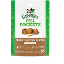 Greenies Pill Capsule Size Natural Soft DogTreats with Real Peanut Butter - 7.9 oz. 30 Treats - pill pocket - 642863101281