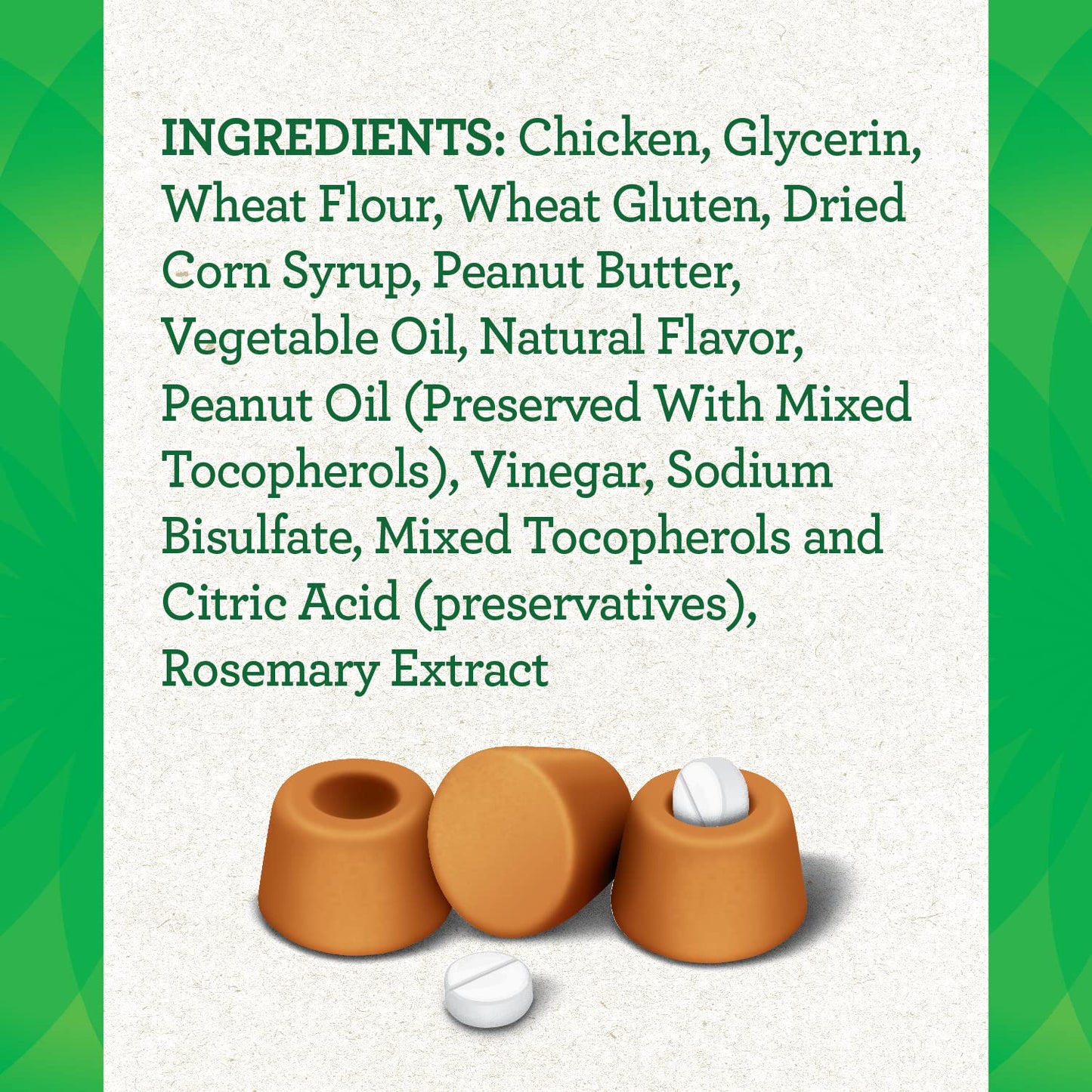 Greenies Pill Pockets For Dogs Tablet Size Natural Soft Dog Treats With Real Peanut Butter, 3.2 Oz. pack of 30